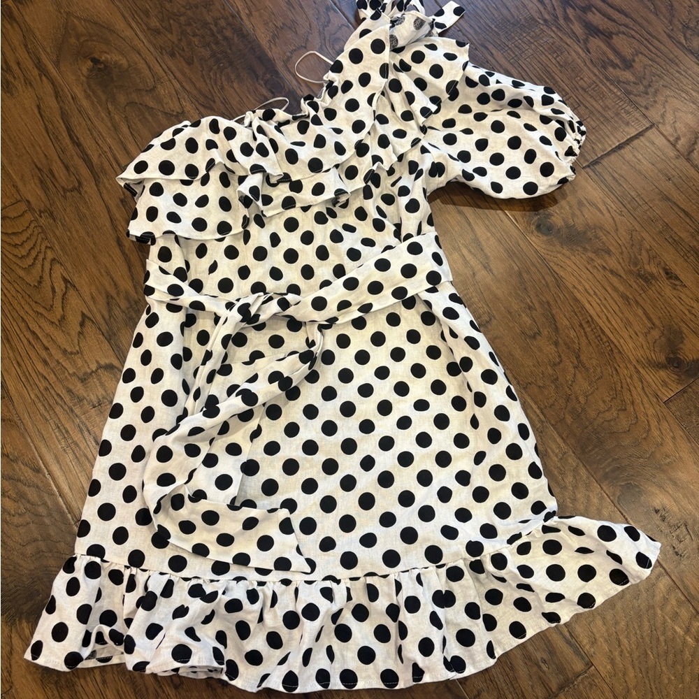 Lisa Marie Fernandez For Target Polka Dot One Shoulder Dress - Picture 3 of 7